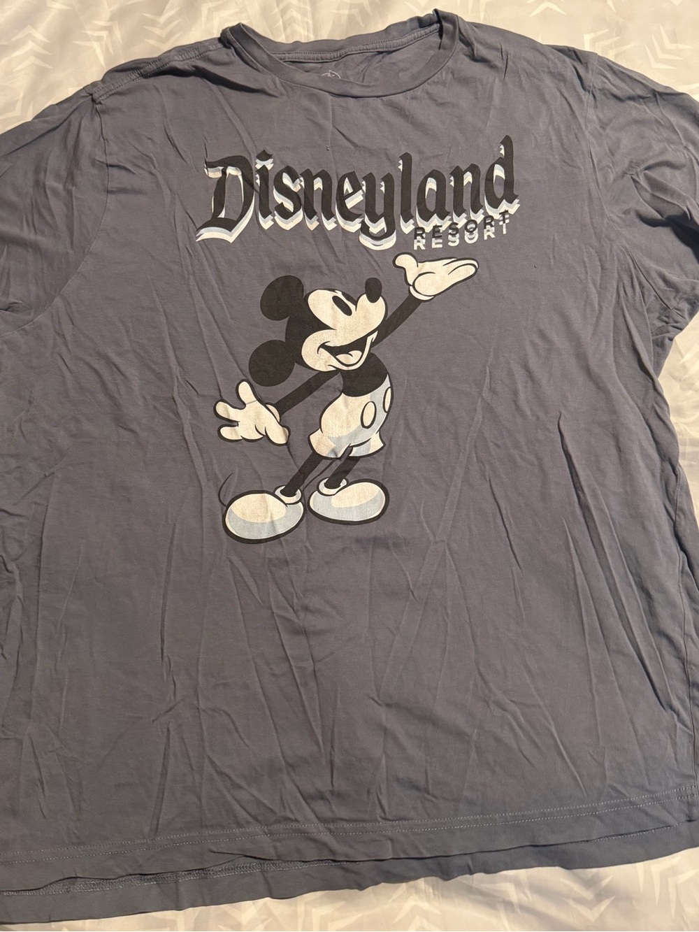 Disney Navy Graphic Tee with White Logo